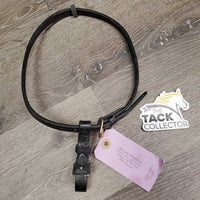 Thick Hvy Flash Strap & Buckle Noseband Attachment *xc/like new, v.mnr rubs, elastic keepr