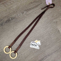 Running Martingale Attachment, Plastic Rings, buckle end *xc, clean, mnr chewed edges, older
