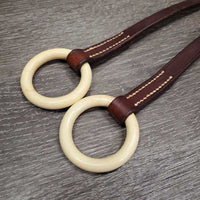 Running Martingale Attachment, Plastic Rings, buckle end *xc, clean, mnr chewed edges, older
