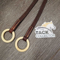 Running Martingale Attachment, Plastic Rings, buckle end *xc, clean, mnr chewed edges, older
