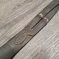 Running Martingale Attachment, snap *gc/fair, dry, stiff, rusty, trimmed/rivetted, xholes
