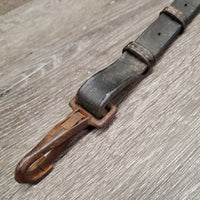 Running Martingale Attachment, snap *gc/fair, dry, stiff, rusty, trimmed/rivetted, xholes
