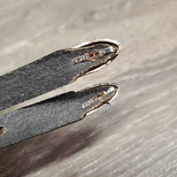 Leather Spur Straps, tooled buckles, tag *new