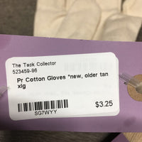 Pr Cotton Gloves *new, older
