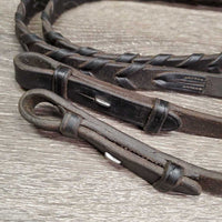 FS Rsd v.Soft Braided Reins *vgc/xc, clean, mnr residue
