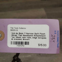 Narrow Soft Flash Strap, Tab Noseband Attachment *xc, clean, mnr rubs, edge scrapes & creases
