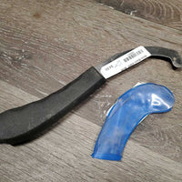 Bot Knife, Plastic Handle, Vinyl Cover *vgc, mnr dirt & stains
