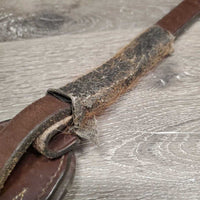 Leather & Elastic Breastplate, Running Attach, snaps *gc/fair, v.dirty, v.hairy, stains, vet wrap, xholes, stiff
