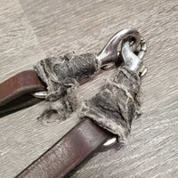 Leather & Elastic Breastplate, Running Attach, snaps *gc/fair, v.dirty, v.hairy, stains, vet wrap, xholes, stiff
