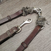 Leather & Elastic Breastplate, Running Attach, snaps *gc/fair, v.dirty, v.hairy, stains, vet wrap, xholes, stiff
