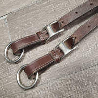 Leather & Elastic Breastplate, Running Attach, snaps *gc/fair, v.dirty, v.hairy, stains, vet wrap, xholes, stiff