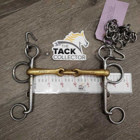 Pony - Fine Narrow French Link Pelham Bit, Chain, center lozenge *gc, dirty

