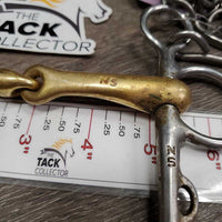 Pony - Fine Narrow French Link Pelham Bit, Chain, center lozenge *gc, dirty