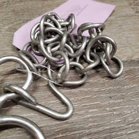 Pony - Fine Narrow French Link Pelham Bit, Chain, center lozenge *gc, dirty
