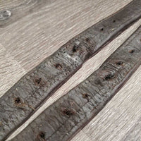 Pr Soft Lined Stirrup Leathers *gc/fair, clean, mnr stretched holes, torn/ripped section, unstitched edges
