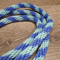 Narrow Round Nylon Loop - Roper Barrel Reins, 2 laces & snaps *vgc, clean, mnr stains?dirt
