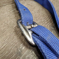 Nylon & Leather Accents Halter, adjustable noseband *gc, clean, mnr stains & rubs