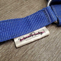 Nylon & Leather Accents Halter, adjustable noseband *gc, clean, mnr stains & rubs