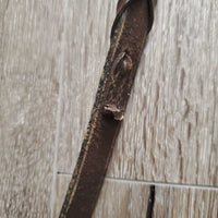 Rsd Leather Bridle, Braided Reins *vgc, v.stiff, clean, edges scrapes