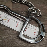 Low Port Kimberwick Bit, chain *xc, clean, mnr stains?smudges & rubs