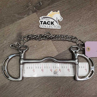 Low Port Kimberwick Bit, chain *xc, clean, mnr stains?smudges & rubs