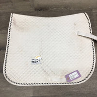 Quilt Jumper Saddle Pad, 1x piping *gc, stains, dirt, mnr dingy, hair, threads
