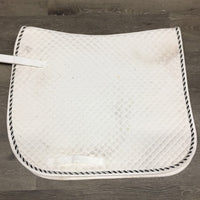 Quilt Jumper Saddle Pad, 1x piping *gc, stains, dirt, mnr dingy, hair, threads
