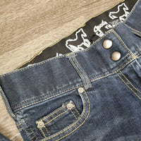 Denim Breeches *vgc, mnr puckers & hairy velcro
