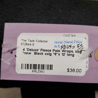 4 'Deluxe' Fleece Polo Wraps, bag *new
