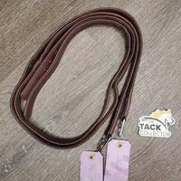 Pr Thick Soft Lined Stirrup Leathers *vgc, clean, dents, mnr rubs & scrapes, stretched & rubbed holes
