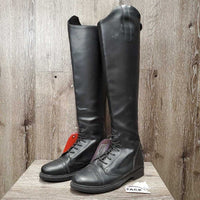 Pr Field Boots, Zips *xc, clean, mnr scratches, scrapes, mnr dirt?residue, frayed inner lining edges
