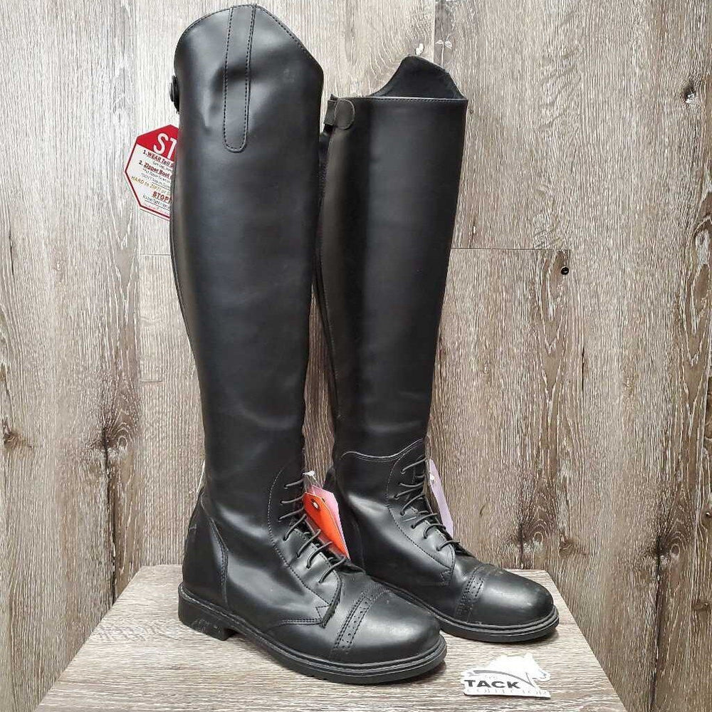 Pr Field Boots, Zips *xc, clean, mnr scratches, scrapes, mnr dirt?residue, frayed inner lining edges