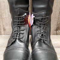 Pr Field Boots, Zips *xc, clean, mnr scratches, scrapes, mnr dirt?residue, frayed inner lining edges
