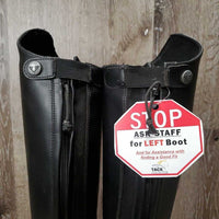 Pr Field Boots, Zips *xc, clean, mnr scratches, scrapes, mnr dirt?residue, frayed inner lining edges