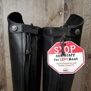 Pr Field Boots, Zips *xc, clean, mnr scratches, scrapes, mnr dirt?residue, frayed inner lining edges