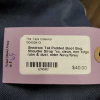 Tall Padded Boot Bag, Shoudler Strap *xc, clean, mnr edge rubs & dust, older