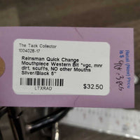 Quick Change Mouthpiece Western Bit *vgc, mnr dirt, scuffs, NO other Mouths
