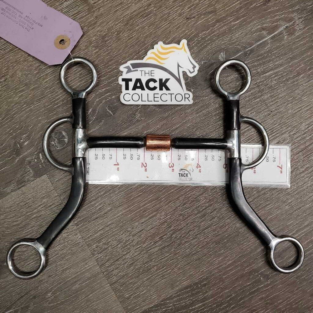 LS Western Lever Mullen Mouth Bit, Copper Roller *xc, clean, mnr rust & scuffs