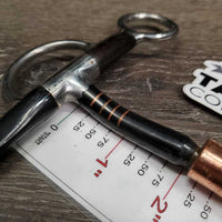 LS Western Lever Mullen Mouth Bit, Copper Roller *xc, clean, mnr rust & scuffs
