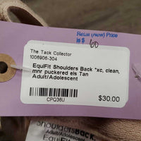 Shoulders Back *xc, clean, mnr puckered els
