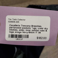 Breeches, perforated pockets *vgc, v.mnr dry stickies, older, inner pocket rubs & logo snags
