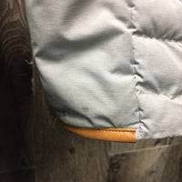Quilt Jacket, zipper *vgc/gc, sm hole, stained sleeves