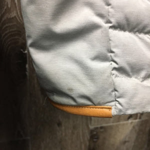 Quilt Jacket, zipper *vgc/gc, sm hole, stained sleeves