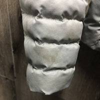 Quilt Jacket, zipper *vgc/gc, sm hole, stained sleeves
