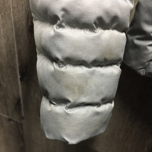 Quilt Jacket, zipper *vgc/gc, sm hole, stained sleeves