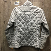 Quilt Jacket, zipper *vgc/gc, sm hole, stained sleeves
