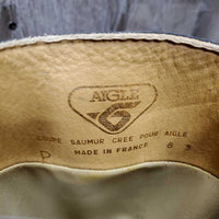 Tall Leather Lined Soft Rubber Boots *gc/fair, lining: rubs, pills & sm hole, clean, scrapes, scratches, dusty
