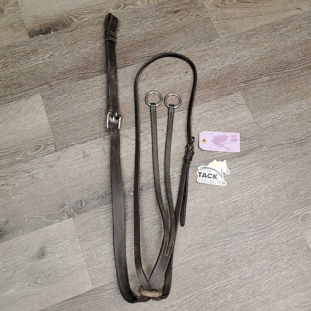 Flat Leather Running Martingale, stopper *gc, dirty, film, stiff, dry