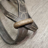 Flat Leather Running Martingale, stopper *gc, dirty, film, stiff, dry
