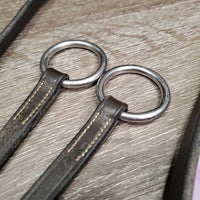 Flat Leather Running Martingale, stopper *gc, dirty, film, stiff, dry